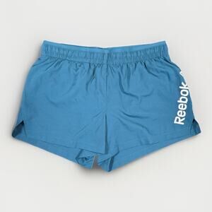 Reebok Womens Running Shorts XS Teal Athletic Gym Lined Drawstring Active